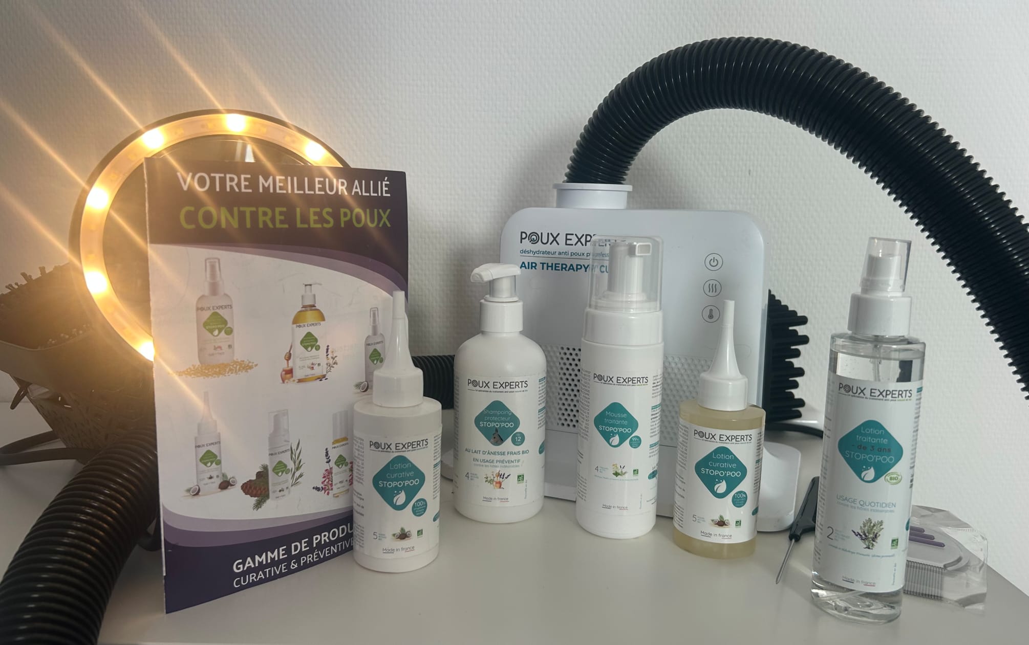Appareil professionnel utilisé pour le traitement anti-poux